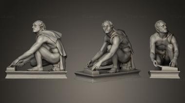 Figurines of people Grinder 3d model